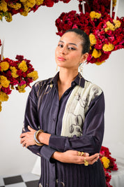 Antique Bloom Shirt Dress