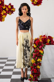 Noir & Ivory Long Skirt