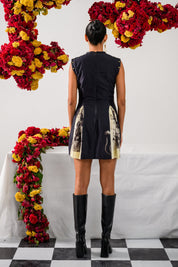 Retro Rose Mini Dress