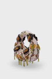Golden Mirage Mini Beaded Bag