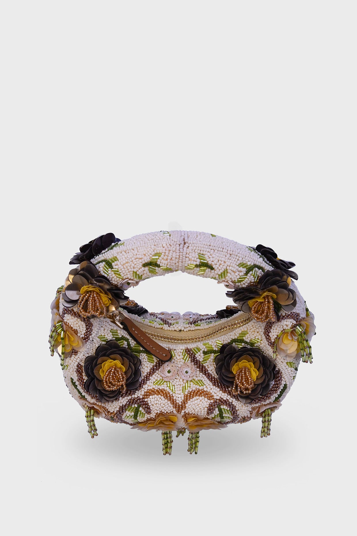 Golden Mirage Mini Beaded Bag