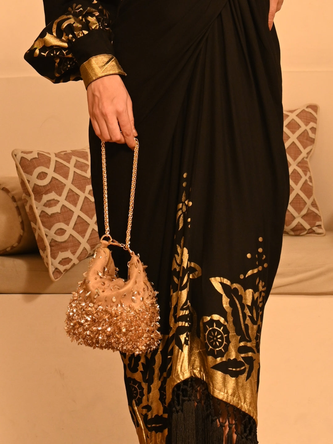 Gold Hobo Bag