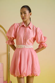 Bubblegum Embroidered Shirt