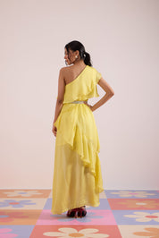 Lemon Love Ruffle Dress