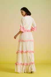 Gelato Embroidered Tier Dress