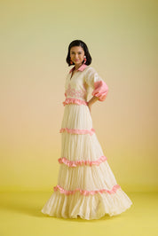 Gelato Embroidered Tier Dress