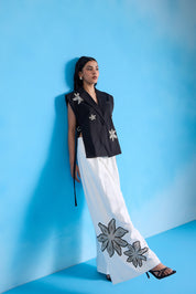 Starlit White Flare Pants