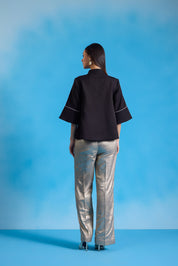 Starlit Noir Oversized Top