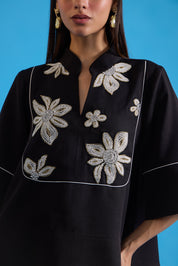 Starlit Noir Oversized Top