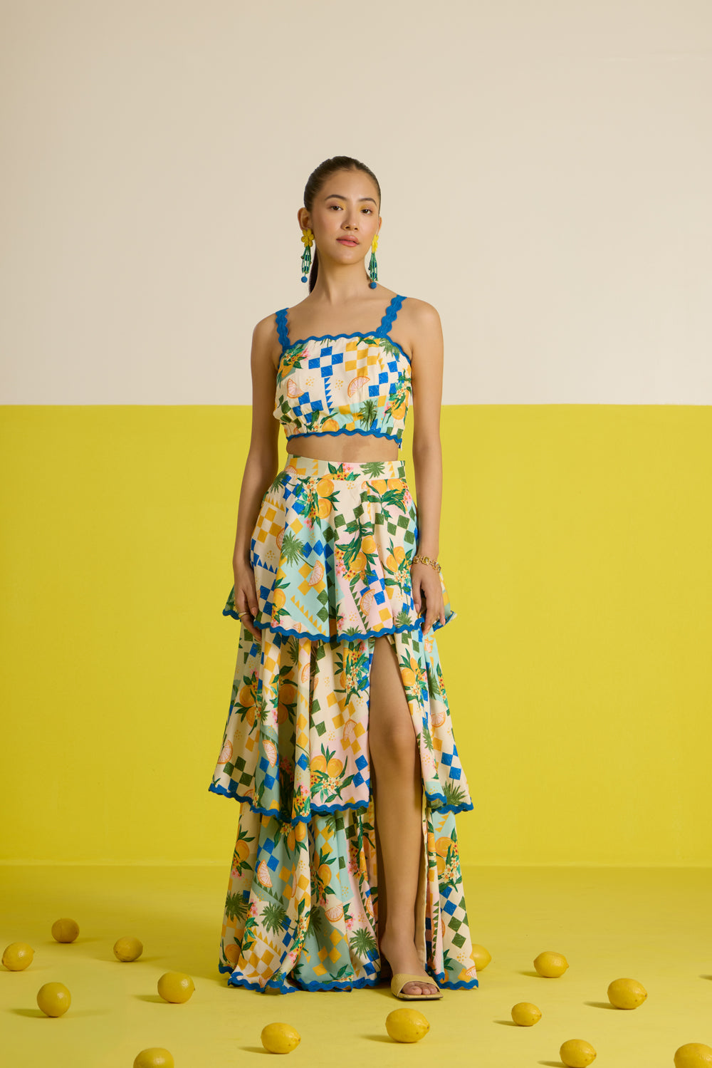 Sorrento Layered Slit Skirt