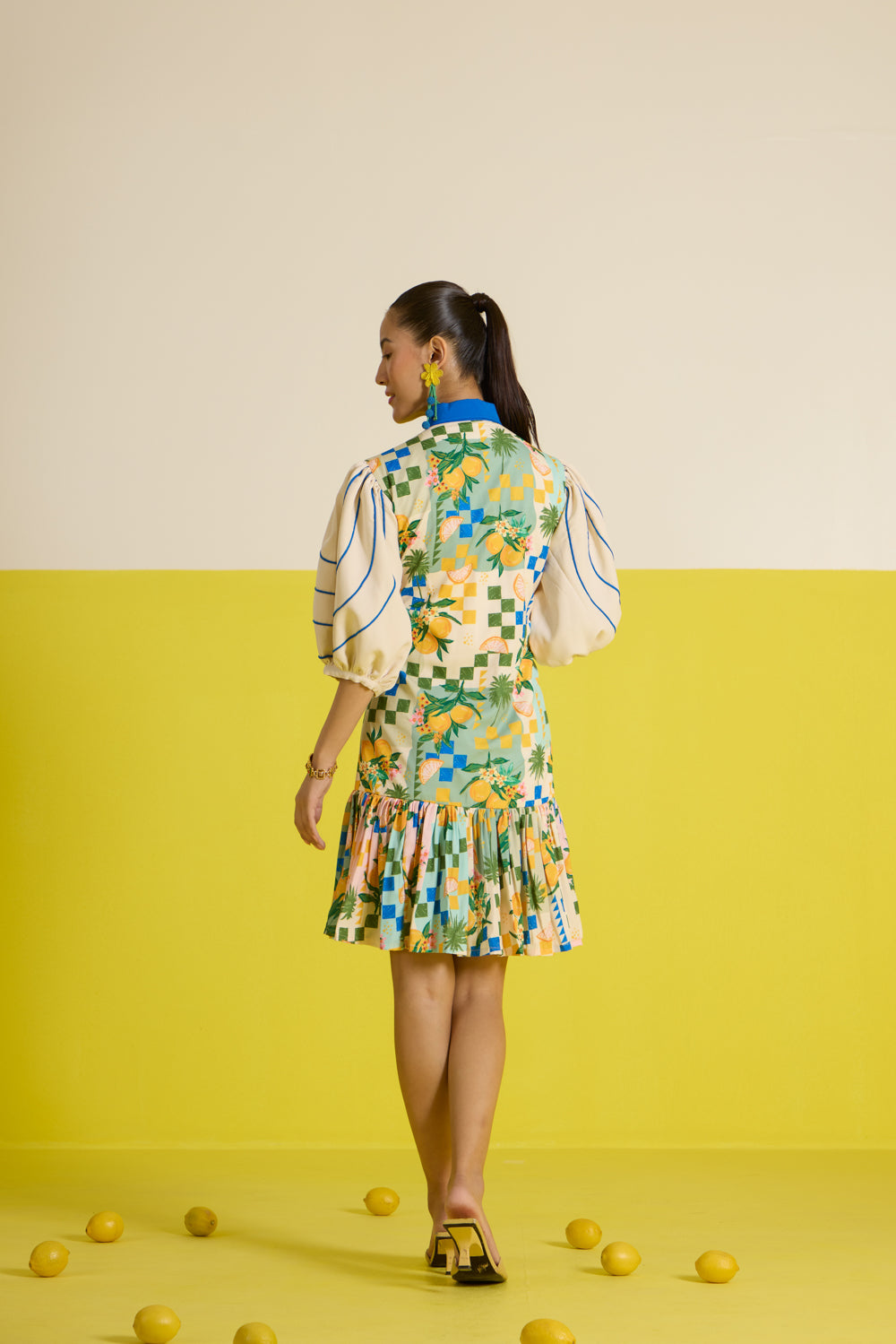 Sorrento Puffed Sleeve Shirt Dress