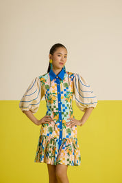 Sorrento Puffed Sleeve Shirt Dress