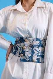 Gilded Asymetrical Shirt Dress