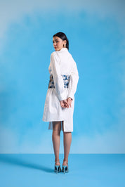Gilded Asymetrical Shirt Dress