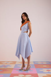 Blue Haven Asymmetrical Dress