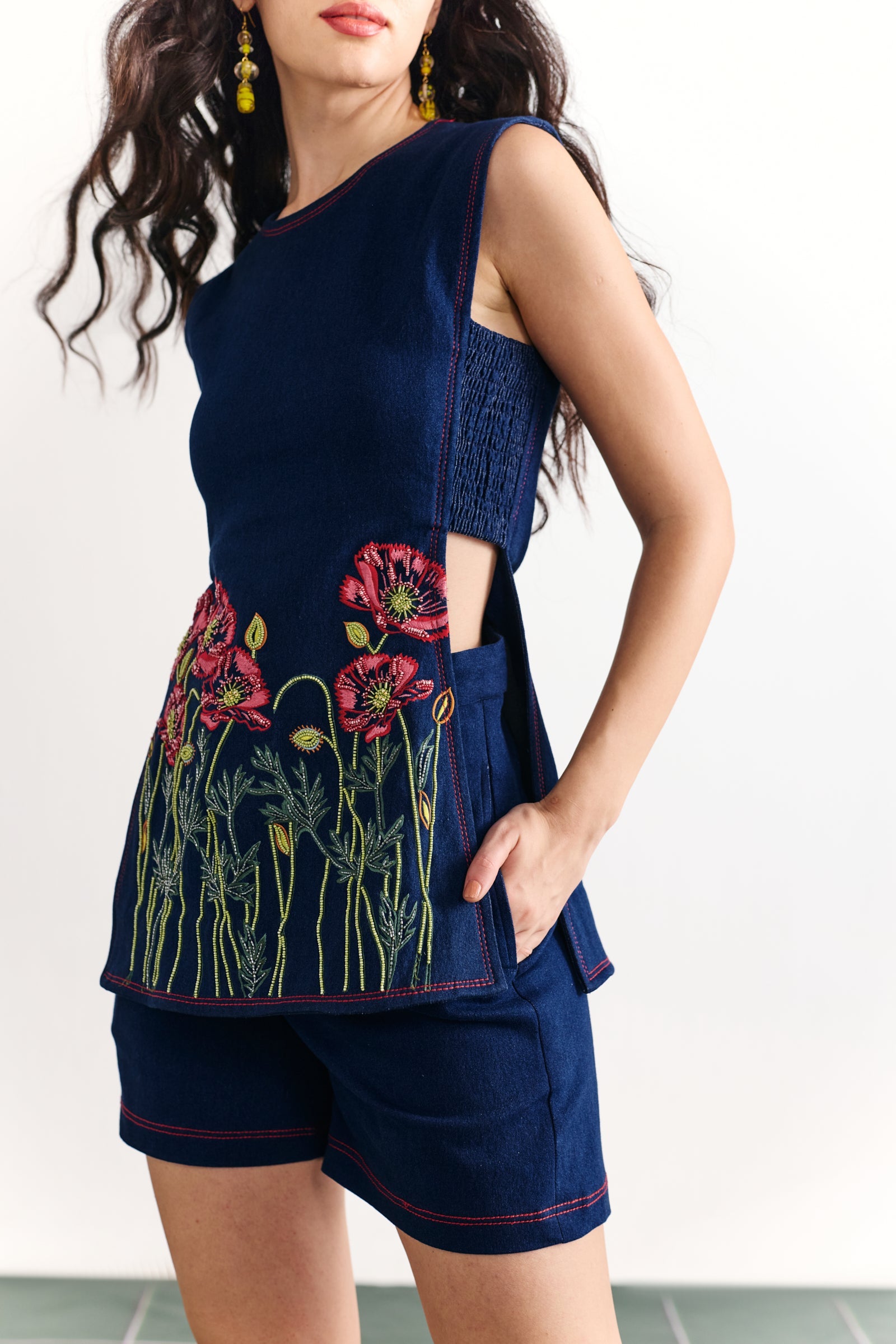 Indigo Poppy Co-ord set