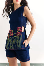 Indigo Poppy Co-ord set