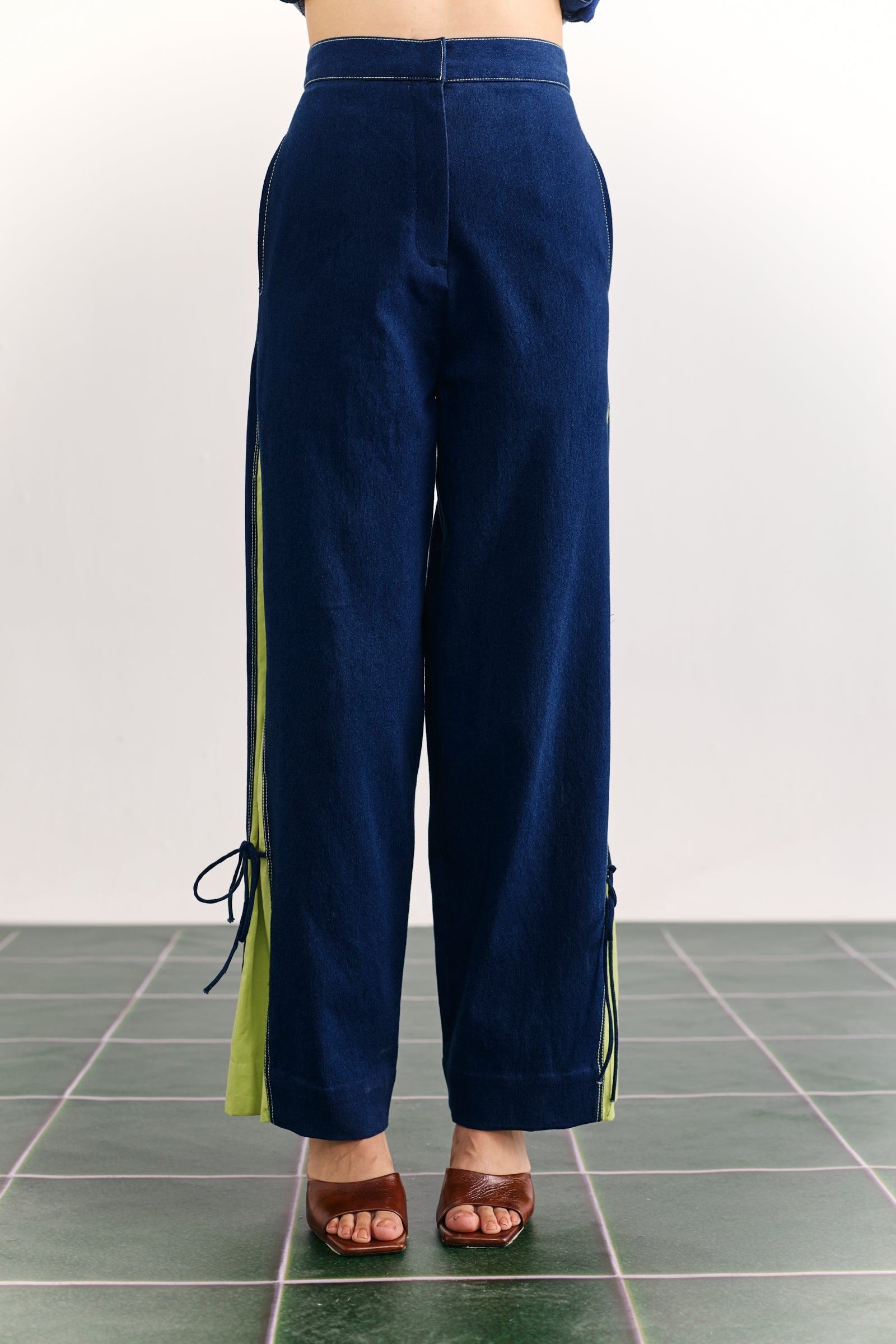 Indigo Neon Peplum Co-ord