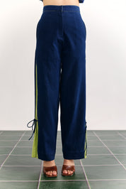 Indigo Neon Peplum Co-ord