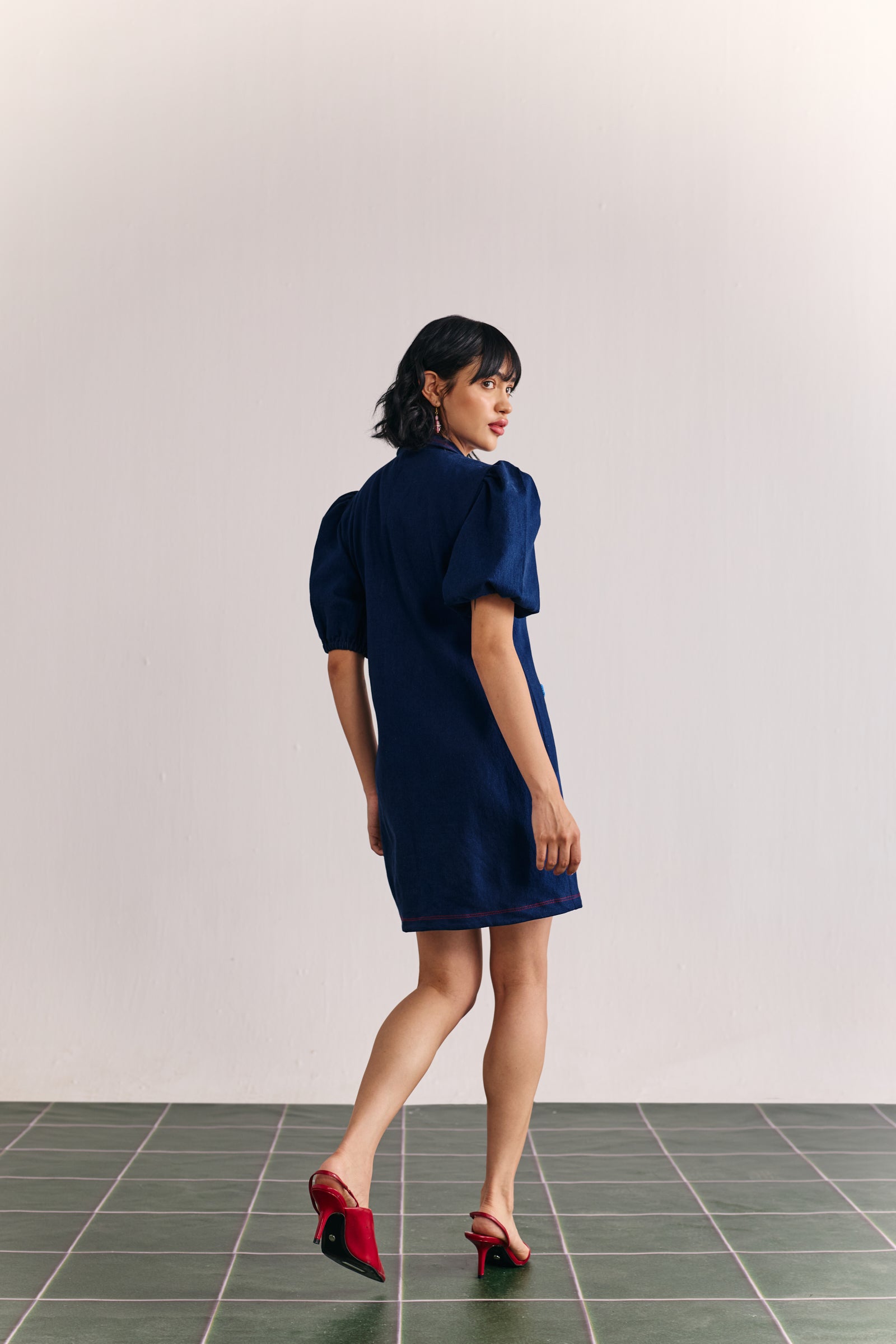 Indigo Fleur Dress
