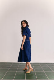 Indigo Midi Dress