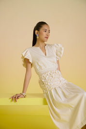 Vanilla Smocked Pearl Dress