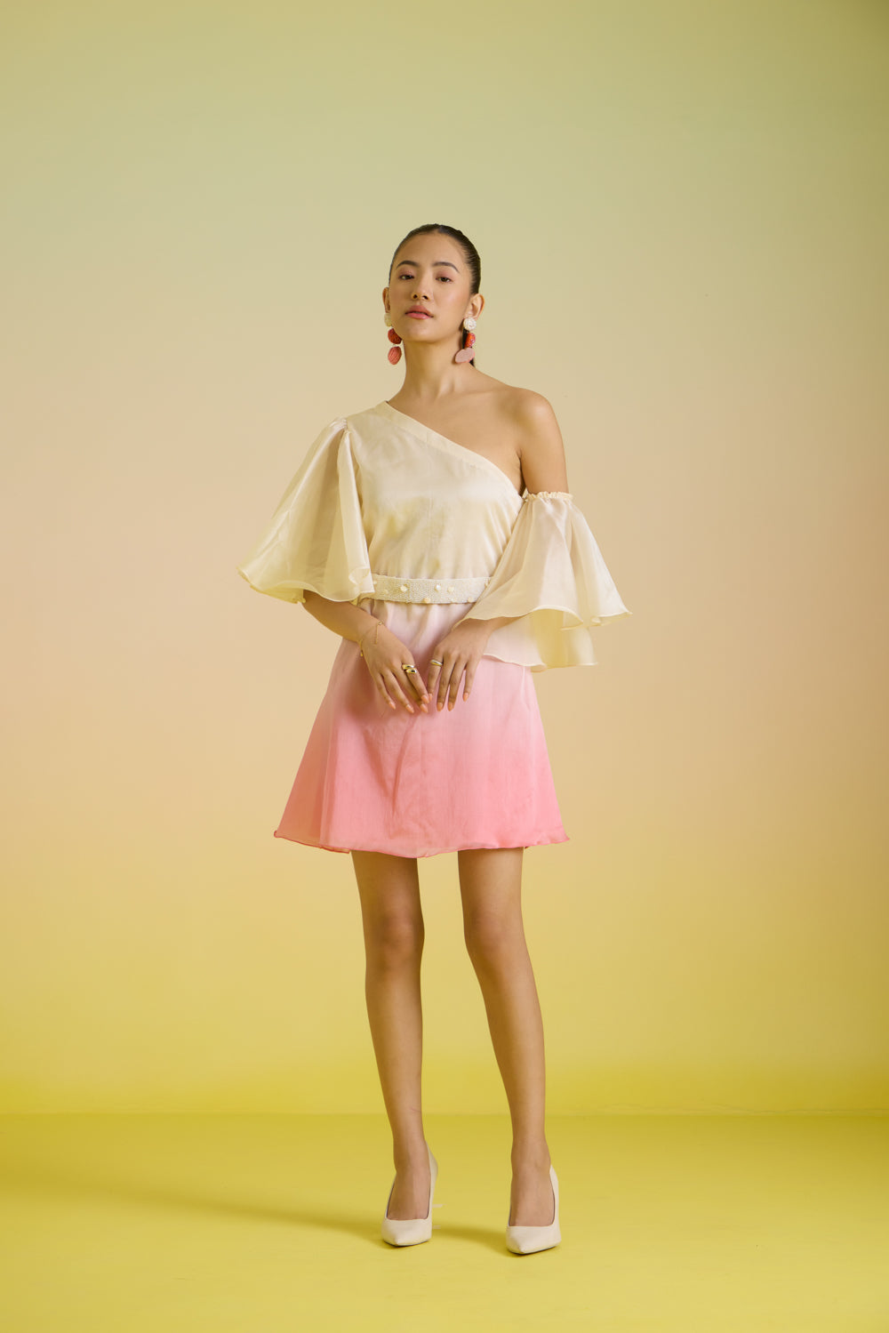 Gelato Ombre One Shoulder Dress