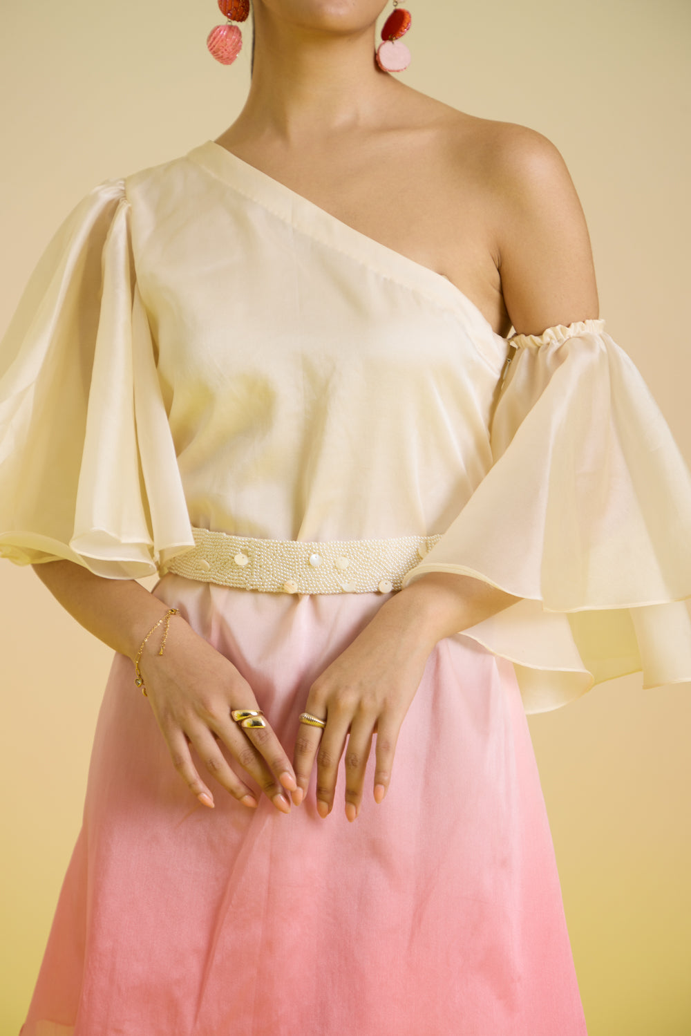 Gelato Ombre One Shoulder Dress