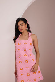 Pintuck Petal Dress