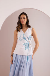 Sania Chadha in Blue Horizon Co-ord Set