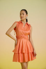 Sunset Sorbet Layered Dress