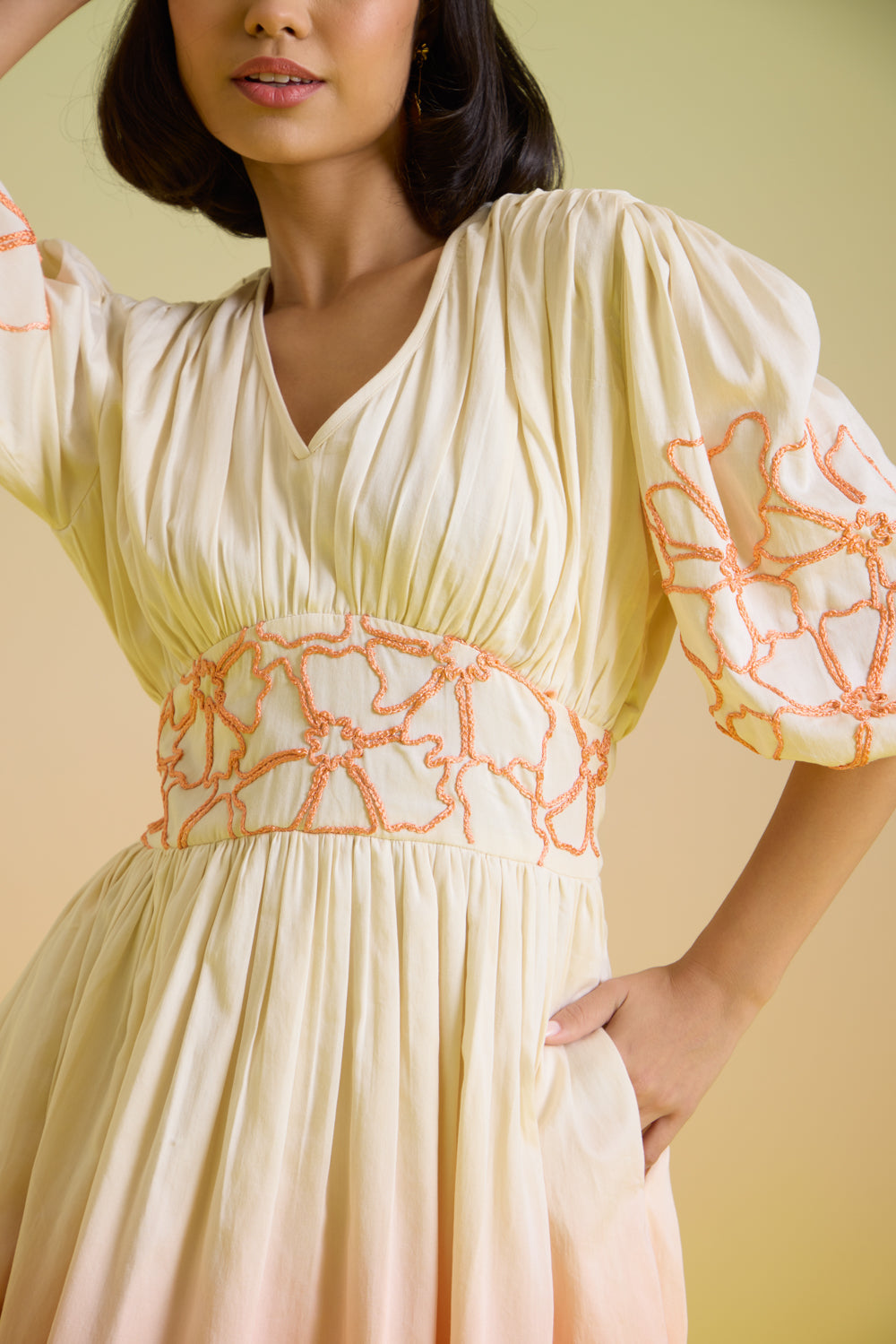 Sunset Sorbet Midi Dress
