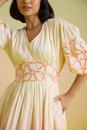 Sunset Sorbet Midi Dress