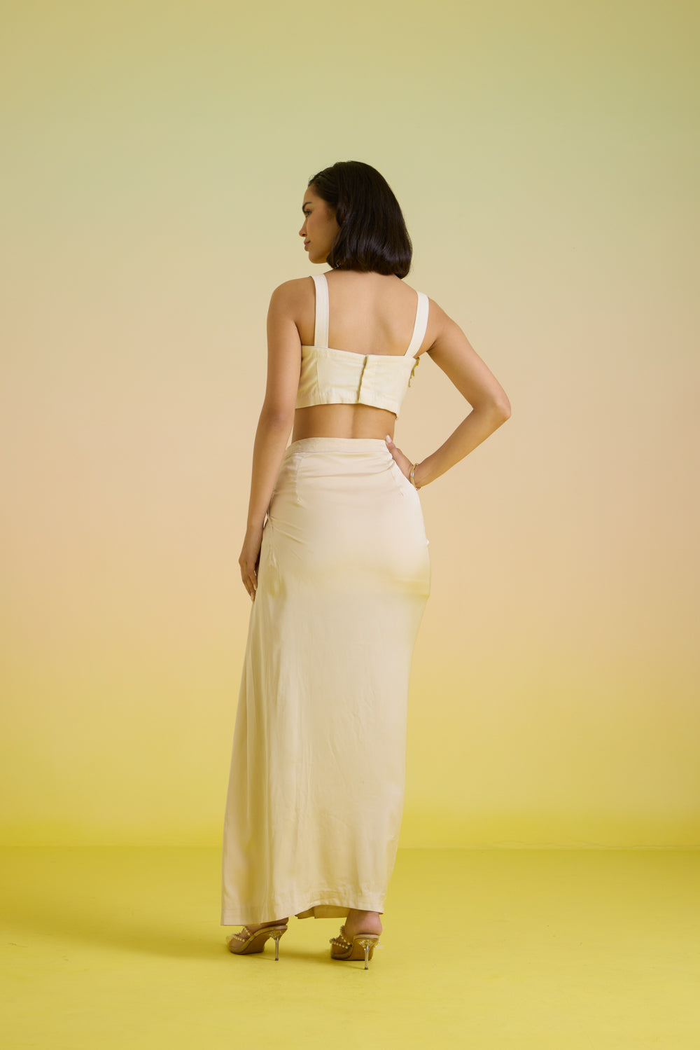 Ivory Shell Bustier Set