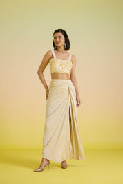 Ivory Shell Bustier Set