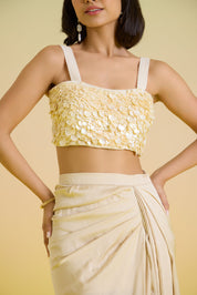Ivory Shell Bustier Set