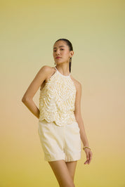 Ivory Shell Romper