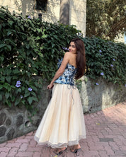 Prerna Mehra in Gilded Corset Co-ord