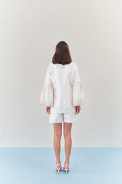 Moonlit Pearl Embellished Blazer Set