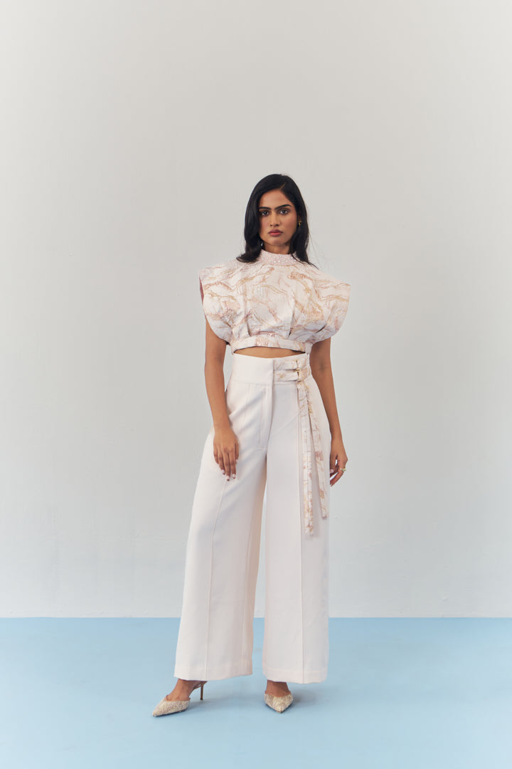 Rosaline Embellished Crop Top