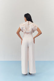 Rosaline Embellished Crop Top Co-ord Set