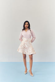Rosaline Structured Skirt And Shirt Set