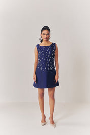 Sapphire Sparkle A line Dress