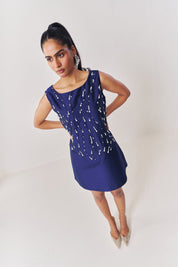 Sapphire Sparkle A line Dress