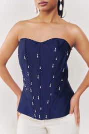 Sapphire Sparkle Corset