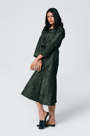 Crush Front Tie Dress