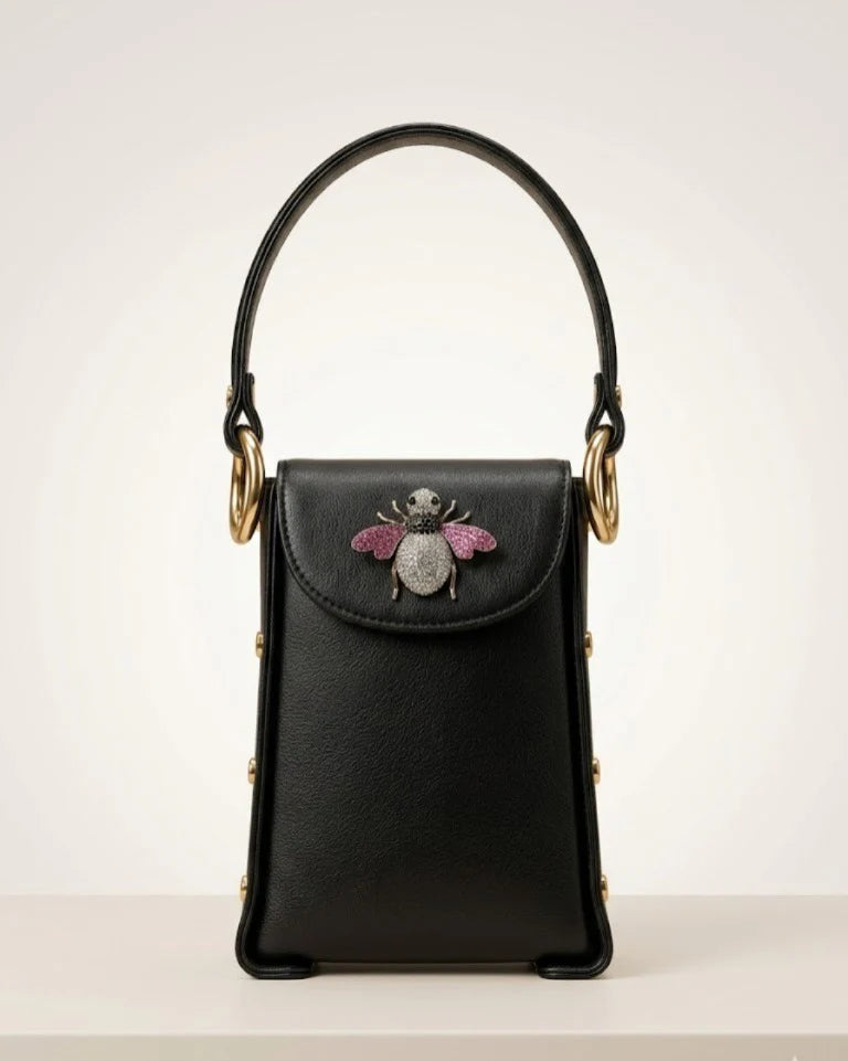 Bee Bling Bag Black & Black Accents