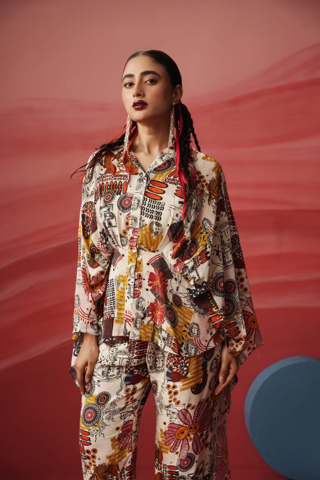 Vihe Kaftan Style Top & Pant Set