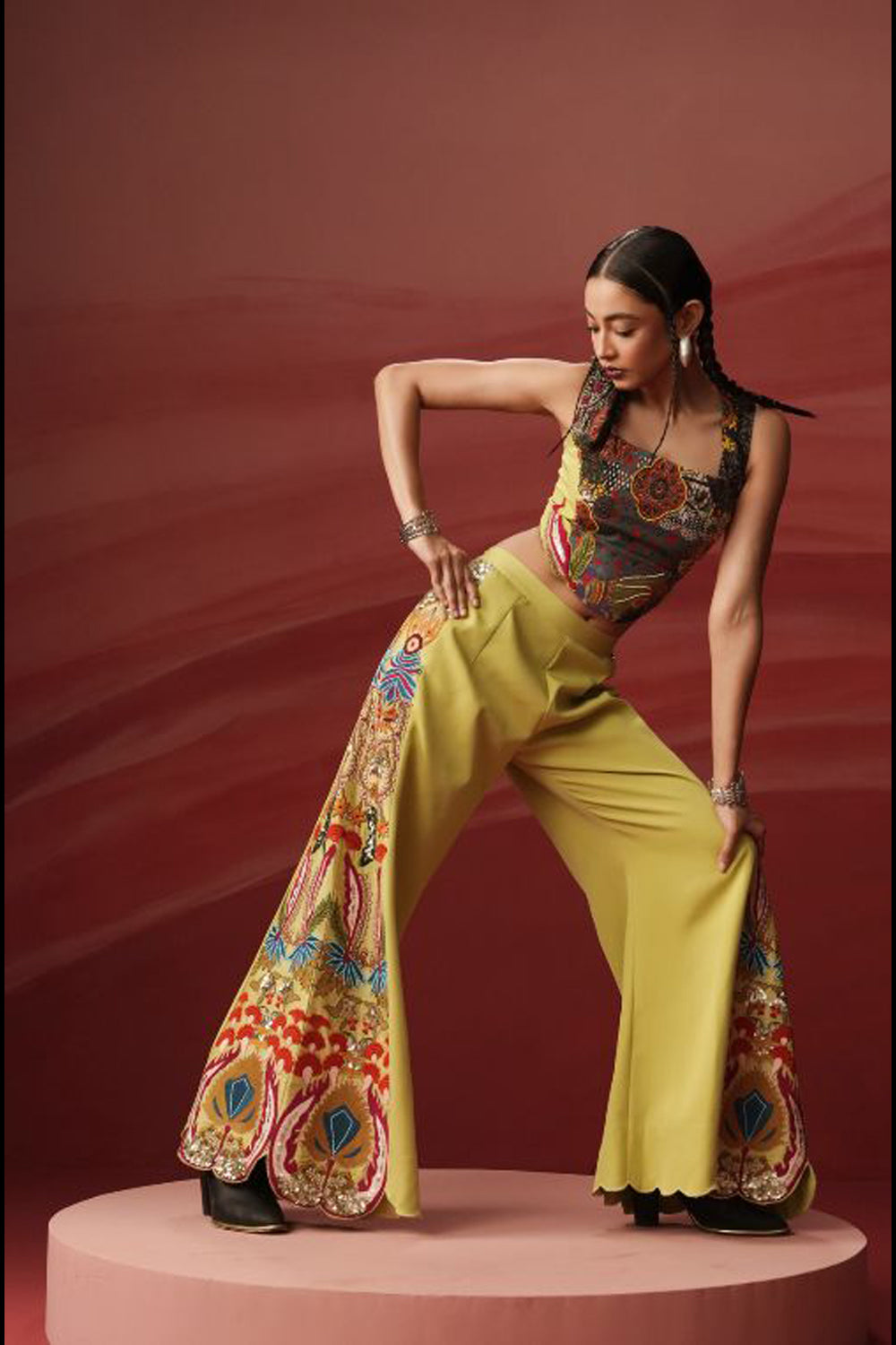 Valeske Printed Top & Pants Set