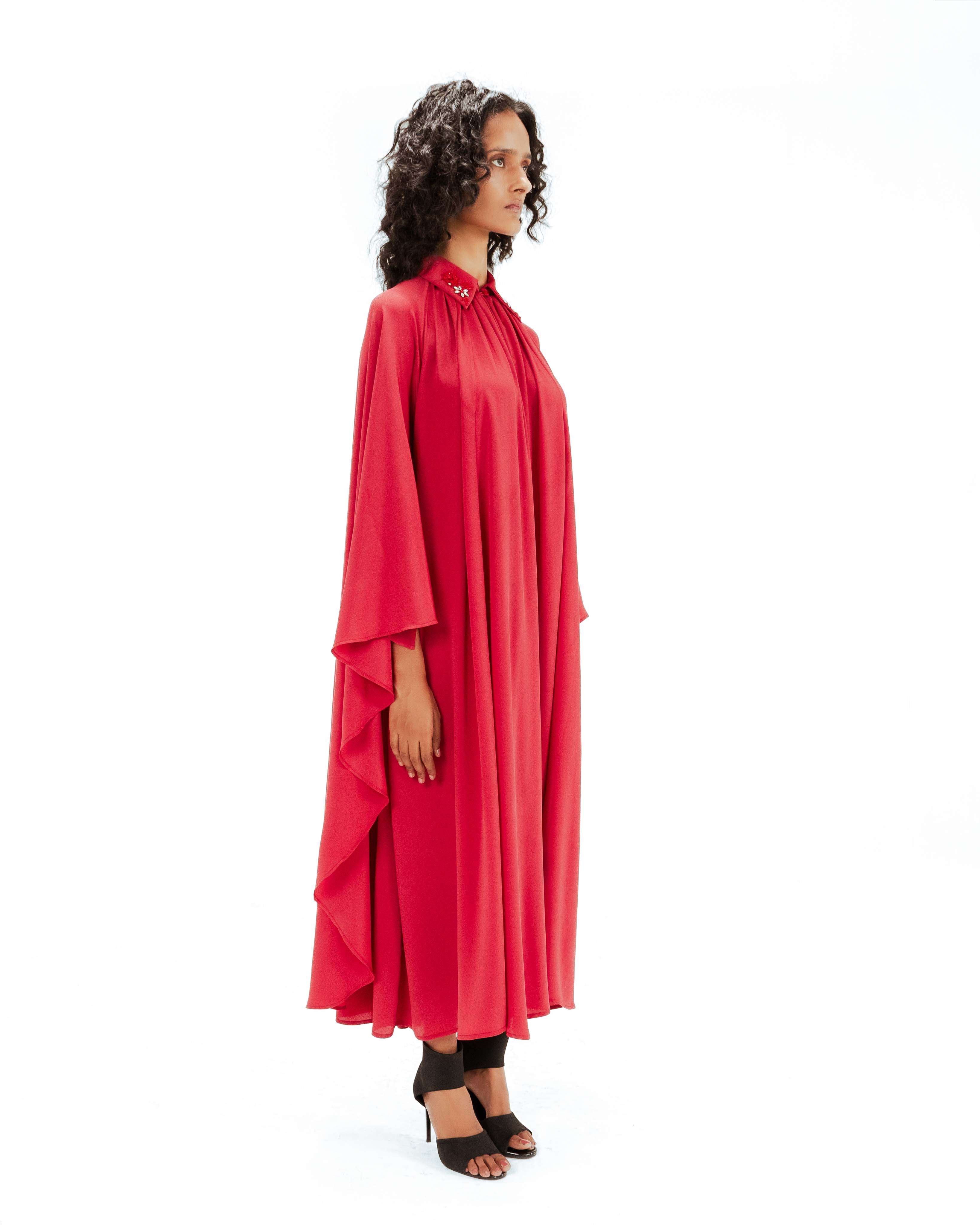Alara Embellished Crepe Dress - Leh Studios